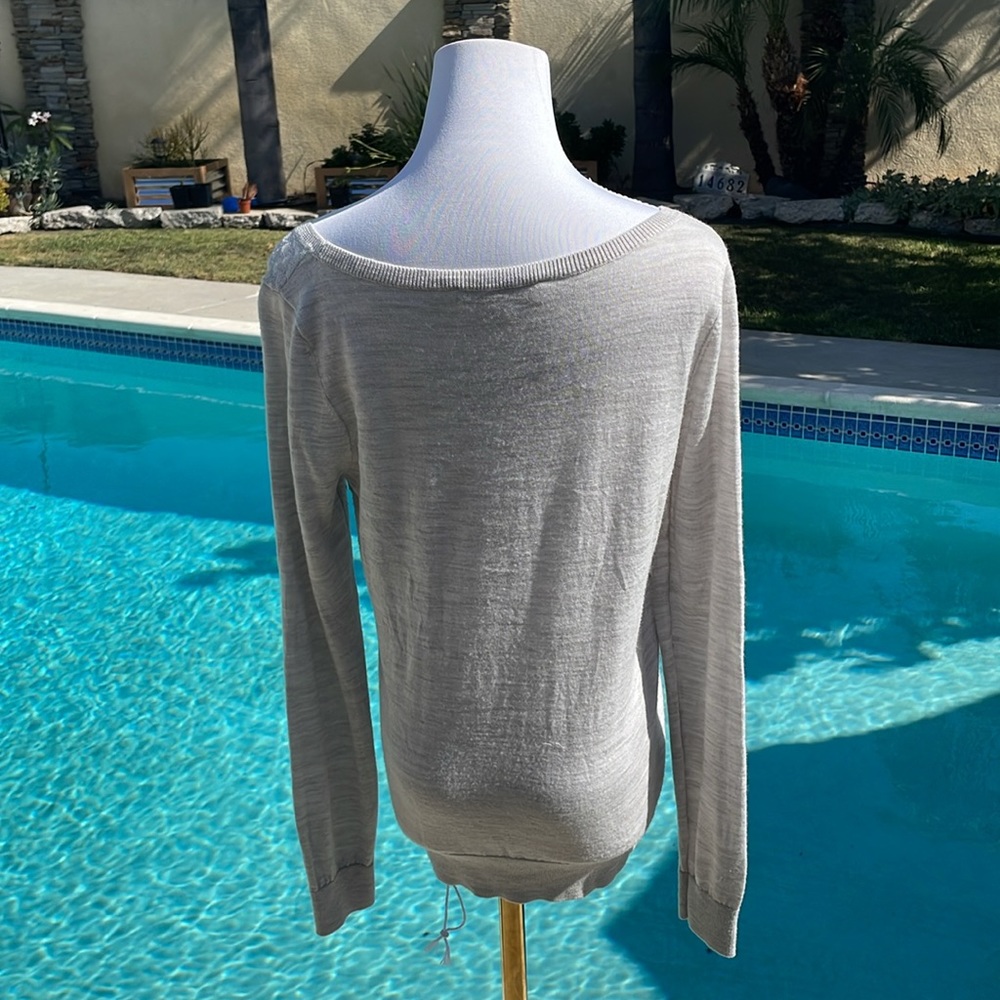 Loft Lightweight Off-White Pull-Over Sweater | Si… - image 5